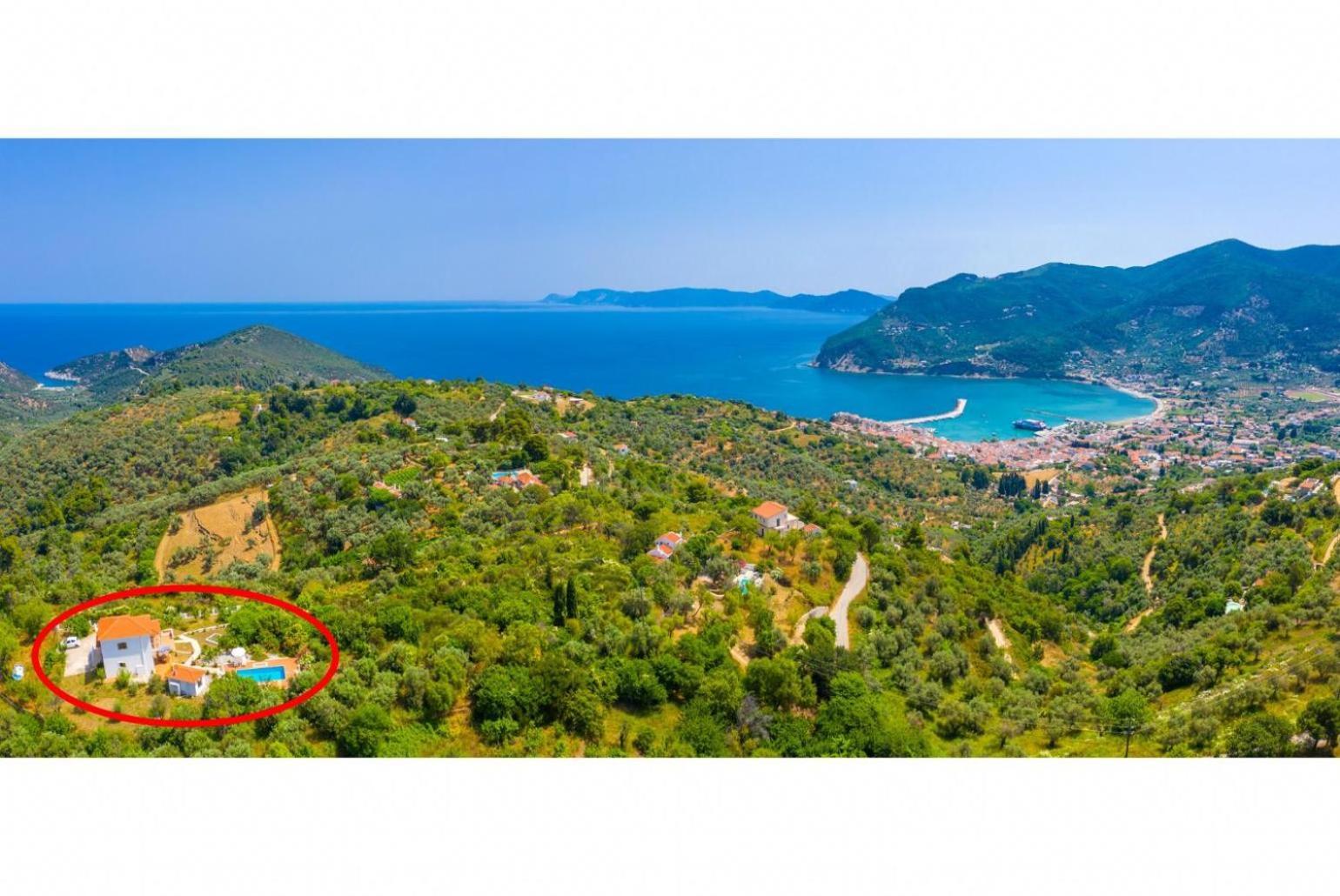 Villa Glafki Panormos  エクステリア 写真