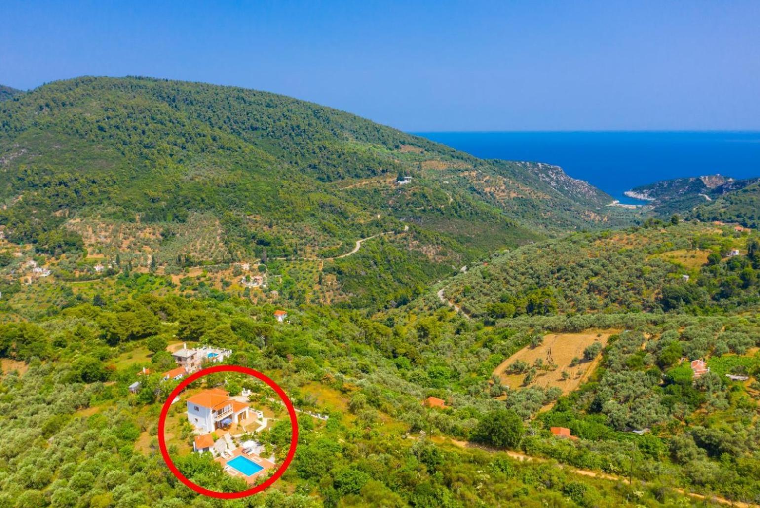 Villa Glafki Panormos  エクステリア 写真